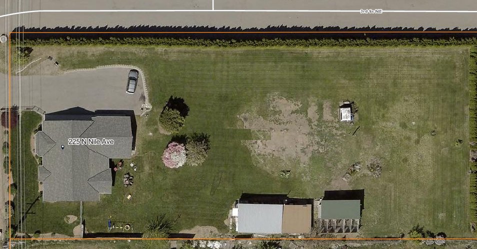 Homesites at Nile nile aerial — the property as it stands today